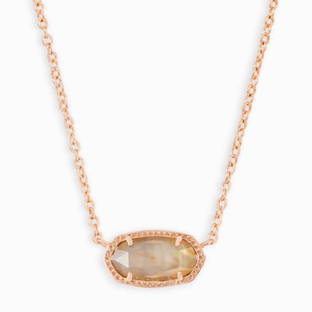 Kendra Scott Elisa rose gold + brown m.o.p.